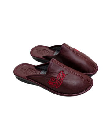 Eco-leather slippers