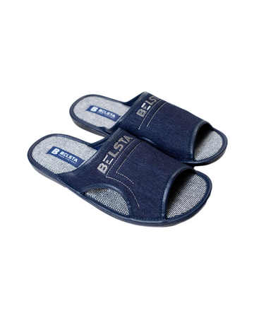 Papuci de vară din denim bleumarin