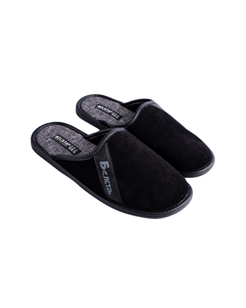 Papuci de casă din velur negru