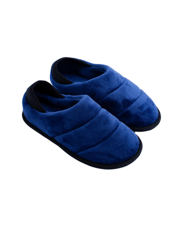 Quilted velour children's slippers