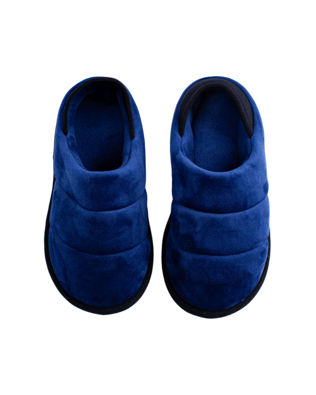 Quilted velour children's slippers