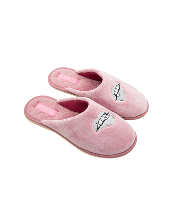 Papuci de casă din velur