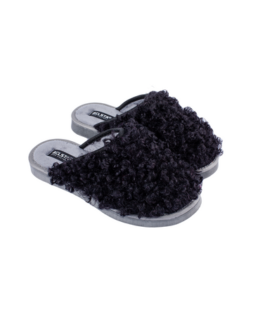 Papuci de casă din blană ecologică