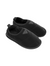 Black quilted slippers