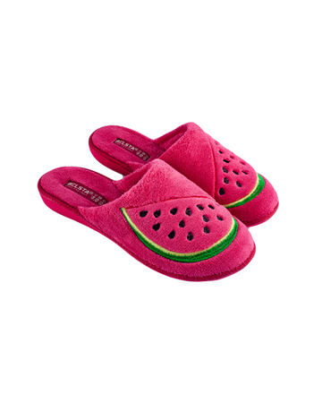Pink terry slippers