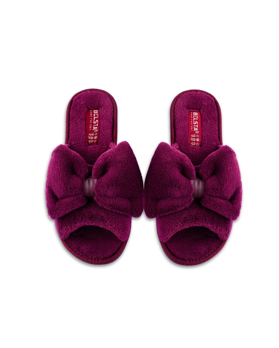 Papuci de casă  cu fundiță