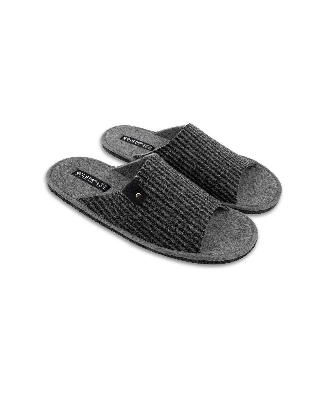 Grey felt slippers
