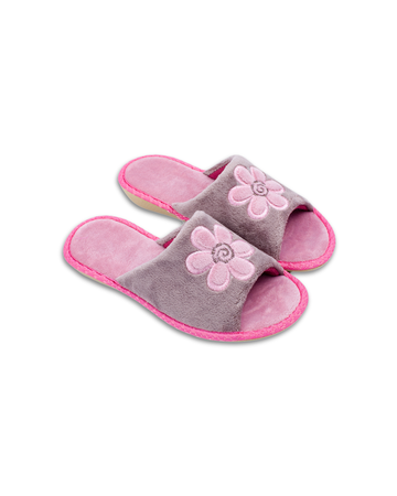 Velour slippers
