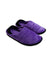 Purple quilted slippers