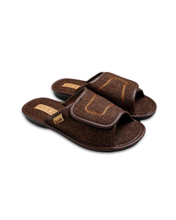 Papuci de casă Velcro brown