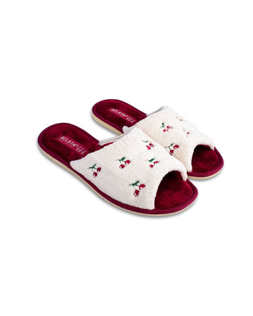 Papuci de casă cu decor