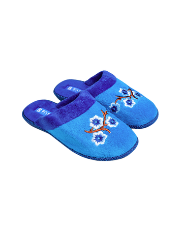 Papuci damă frotir albastru Sakura