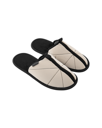 Beige women's slippers