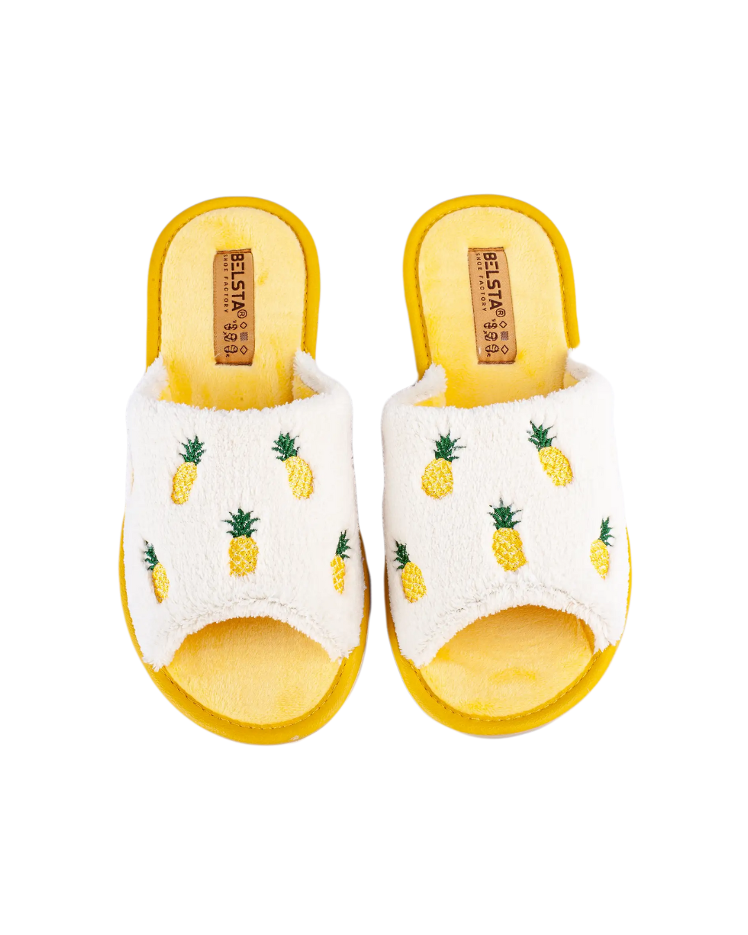 Papuci damă deschiși ananas