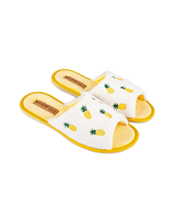 Papuci damă deschiși ananas