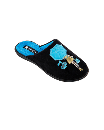 Papuci damă negri siluetă