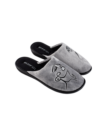 Papuci damă gri trandafir