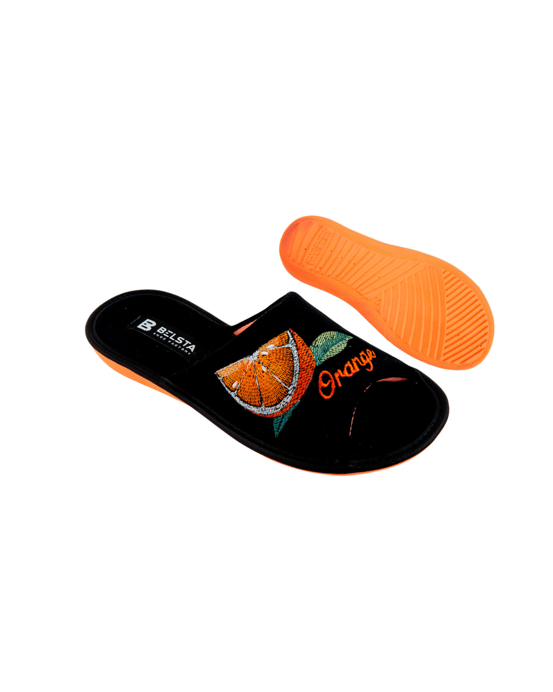 Slippers with embroidery