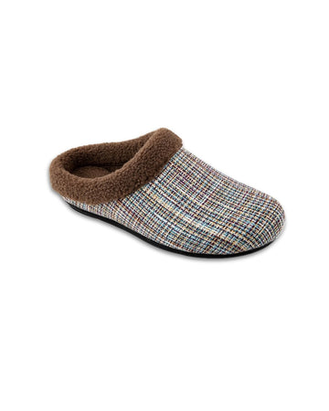 Women's slippers with fur collar