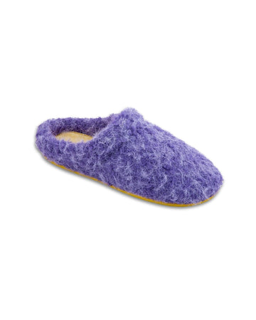 Eco Fur Lila Slippers
