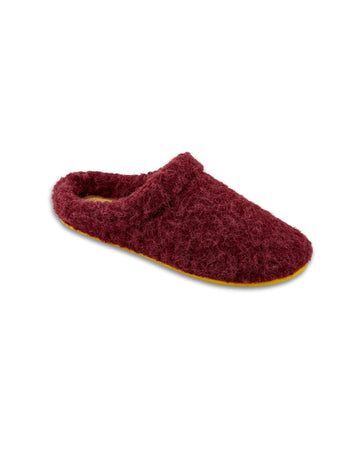 Burgundy slippers