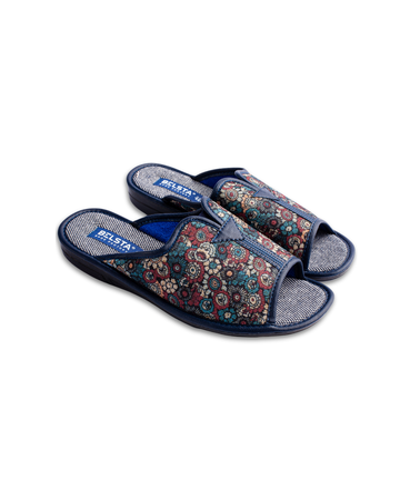 Floral print slippers