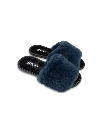 Navy blue women's slippers