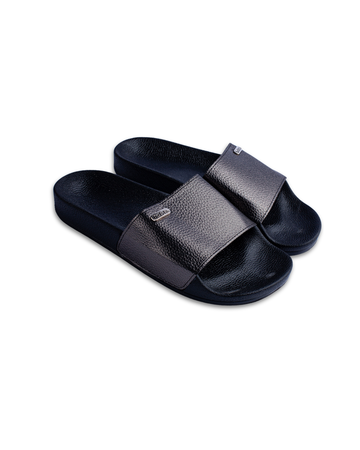 Silver summer flip-flops